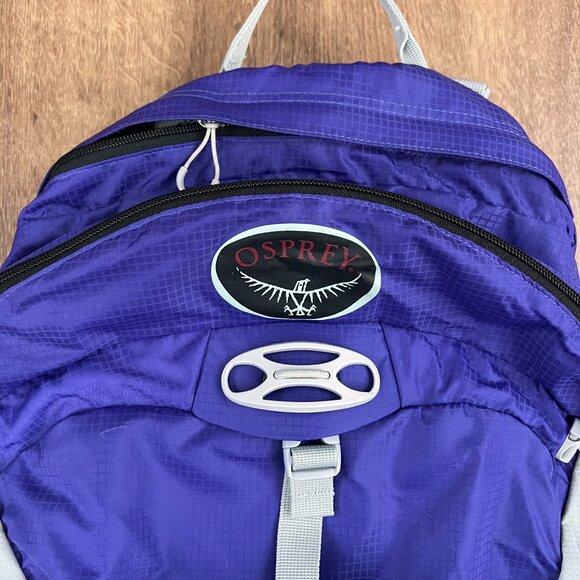 EUC Osprey Talon 22 Pack Hiking Backpack Indigo Blue/Purple - Picture 3 of 11